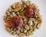 Foto del paso 16 de la receta: Carrilleras caramelizadas con habitas encebolladas a la menta