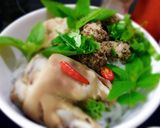 Hình bước làm 3 của món Món bún móng giò, bò viên