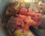 A picture of step 3 of Gobhi Palak gosht.