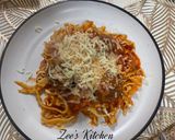 A picture of step 4 of Curly Fettuccine Meatball.