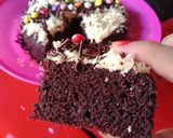 Foto langkah ke 4 dari resep Brownies kukus 3sdm ngembang dan lembut.