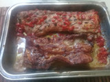 Ribs de cerdo al horno