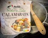 Foto del paso 1 de la receta: Calamarata con vieiras y langostinos al ajillo