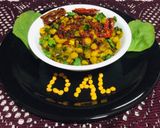 A picture of step 5 of Dal Palak.