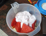 Foto del paso 1 de la receta: Batido frío de melón, sandía, manga y yogur