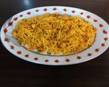 عکس مرحله 8 از دستور ماکارونی با سس مرغ و قارچ 😋