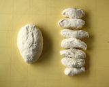 義大利麵包棒(grissini)捲帕瑪火腿乳酪醬的食譜步驟2照片