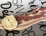 Une image de l'étape 5 de Figues au chèvre, miel et lard fumé.