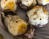 Foto del paso 5 de la receta: Champiñones rellenos de huevo de codorniz y jamón