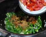 A picture of step 3 of Bhindi Keri masala ♥️.