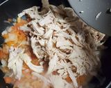 Foto del paso 6 de la receta: Rajas con crema, elote y pollo