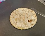 A picture of step 4 of Puranpoli (Regional Icon)Gujarati style vedmi.