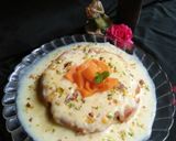A picture of step 1 of Mango Malai Cake.