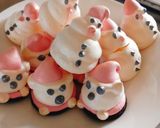 Hình bước làm 3 của món Meringue người tuyết mừng giáng sinh