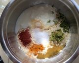 A picture of step 1 of Less Oil Handvo Flour Palak Vada.