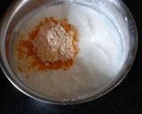 A picture of step 2 of Yogurt Sandesh.