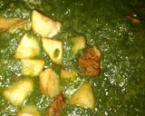 A picture of step 5 of Palak potatoes curry.