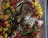 A picture of step 1 of Veg sandwich.