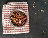 A picture of step 5 of Hurali bassaru/horse gram sambar.