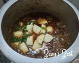 A picture of step 3 of Suvaa Aloo Gosht.