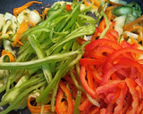Foto del paso 6 de la receta: Ensalada templada de arroz, verduras y tofu 🥣🥗. (🌱vegano🌱)