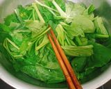 Hình bước làm 1 của món Cải ngồng xào tỏi