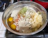 A picture of step 1 of Filipino Lumpia Shanghai.