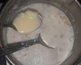 A picture of step 3 of Kheer (foxnut+condensed Milk).