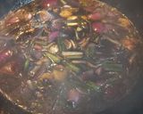 A picture of step 5 of Hong Kong Chicken with light and dark Soy Sauce.