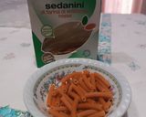 Foto del passaggio 2 della ricetta Sedanini di lenticchie con pesto di barba di finocchio a modo mio