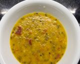 A picture of step 2 of Green moong and toor dal fry.