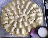 Une image de l'étape 6 de Tarte apéritive aux saucisses cocktail olive et moutarde.