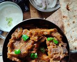 A picture of step 9 of Chops karahi.