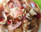 Hình bước làm 2 của món Đậu ve xào lòng gà