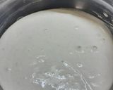 A picture of step 6 of Idly with sambar (without dal) for breakfast.