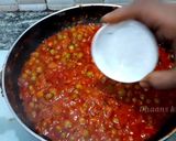 A picture of step 15 of Dhaba style matar masala.
