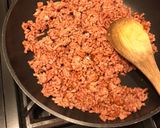 A picture of step 2 of 15 minute meat free loaded nachos.