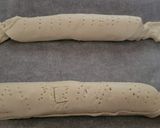 Foto del paso 5 de la receta: Bratwurst con mostaza y miel en hojaldre