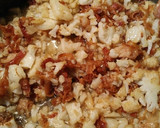 A picture of step 4 of Bacon with Cauliflower.