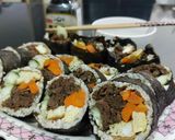 Foto langkah ke 1 dari resep Anabolic Beef Kimbap|High Protein, Low Calorie, Sugar & Gluten Free.