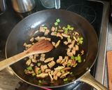 A picture of step 5 of Orechiette - straying from the original recipe.