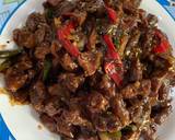 Daging sapi lada hitam langkah memasak 3 foto