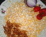 A picture of step 1 of Corn moi moi.