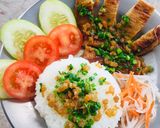 Hình bước làm 5 của món Cơm tấm sườn chay