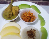 Foto langkah ke 8 dari resep Isi Piringku - Nasi dengan Opor Ayam.