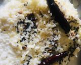 A picture of step 3 of Curd Rice.