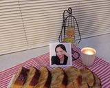عکس مرحله 5 از دستور کیک سیب تولد جنی😄(jennie's birthday apple cake)