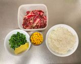 A picture of step 2 of Beef Rice on the Family Dinner Table.