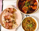 Hình bước làm 4 của món Thịt ba chỉ cuộn kim châm nướng
