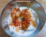 A picture of step 6 of Dahi Vada.